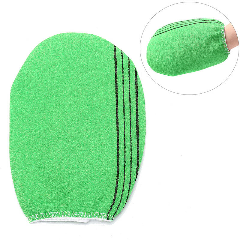 Bath scrub mitt gloves massage scrubber shower wash skin spa shower tools.l8