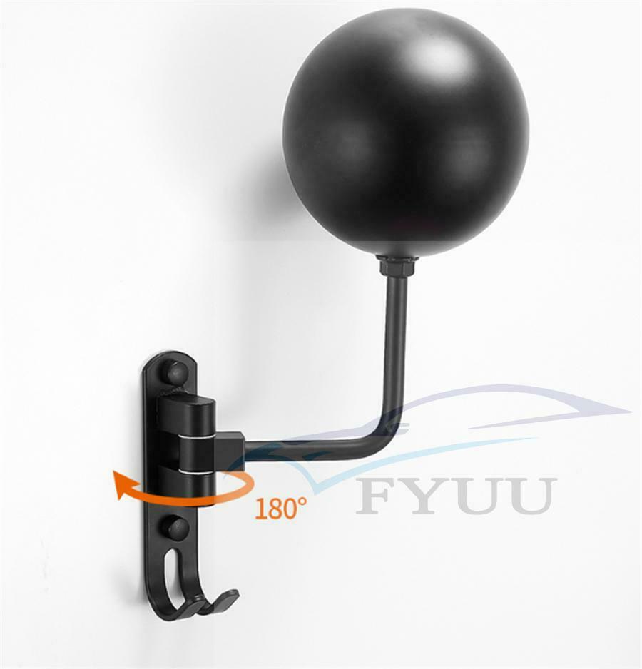 180 Rotating Motorcycle Bike Helmet Holder Hook Jacket Bag Display Rack Key hook