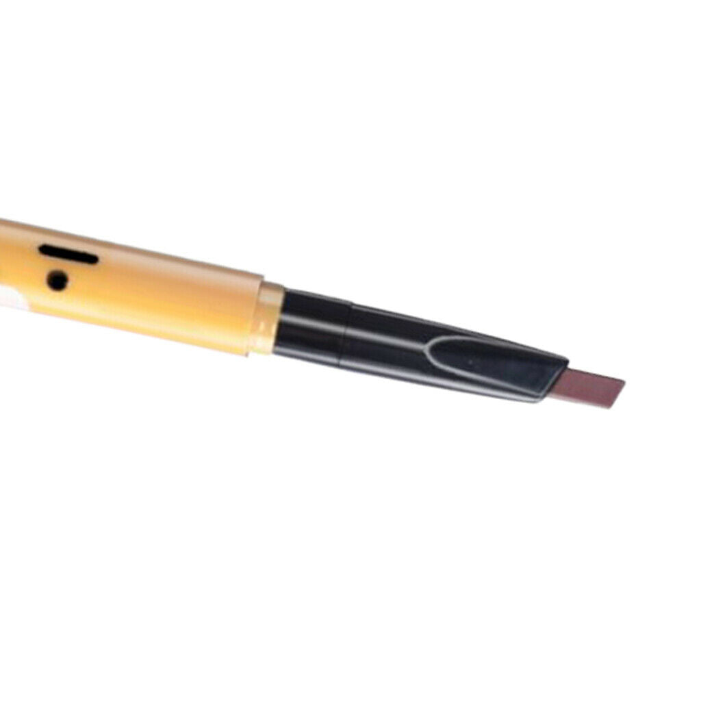 Waterproof Rotary Eyebrow Pencil Long-lasting Eyebrow Makeup Pen Red Brown