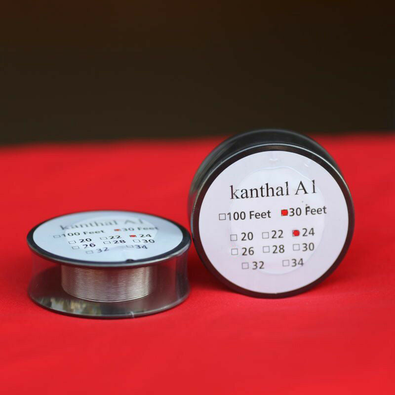 30ft - 24 Gauge AWG A1 Round Wire 0.5mm Resistance