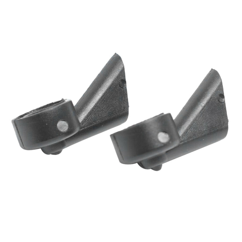 2x Black Windshield Wiper Water Spray Jet Washer Nozzles for Audi A3 S3 A4