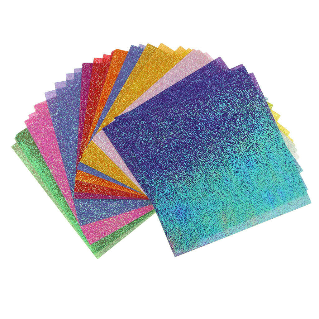 150 Pieces Origami Colorful Paper Shiny Glitter DIY Paper Crafts