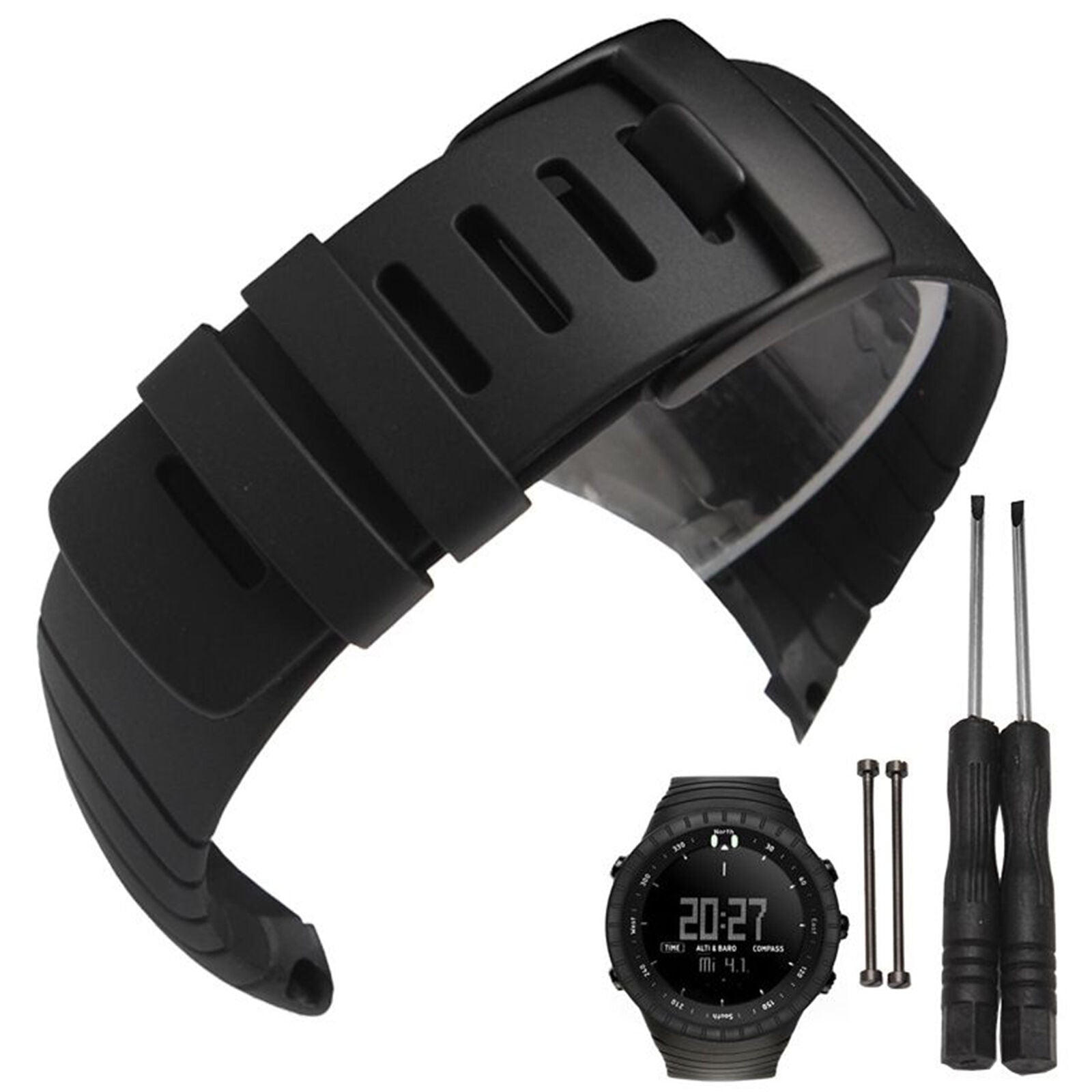 Luxury Rubber Replacement Watch Band Strap For SUUNTO CORE SS014993000 AU