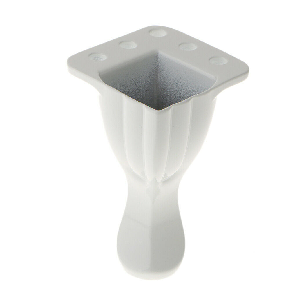 4x Sofa Leg Chair Couch Desk Table Feet Plinth Replacement H: 8cm White