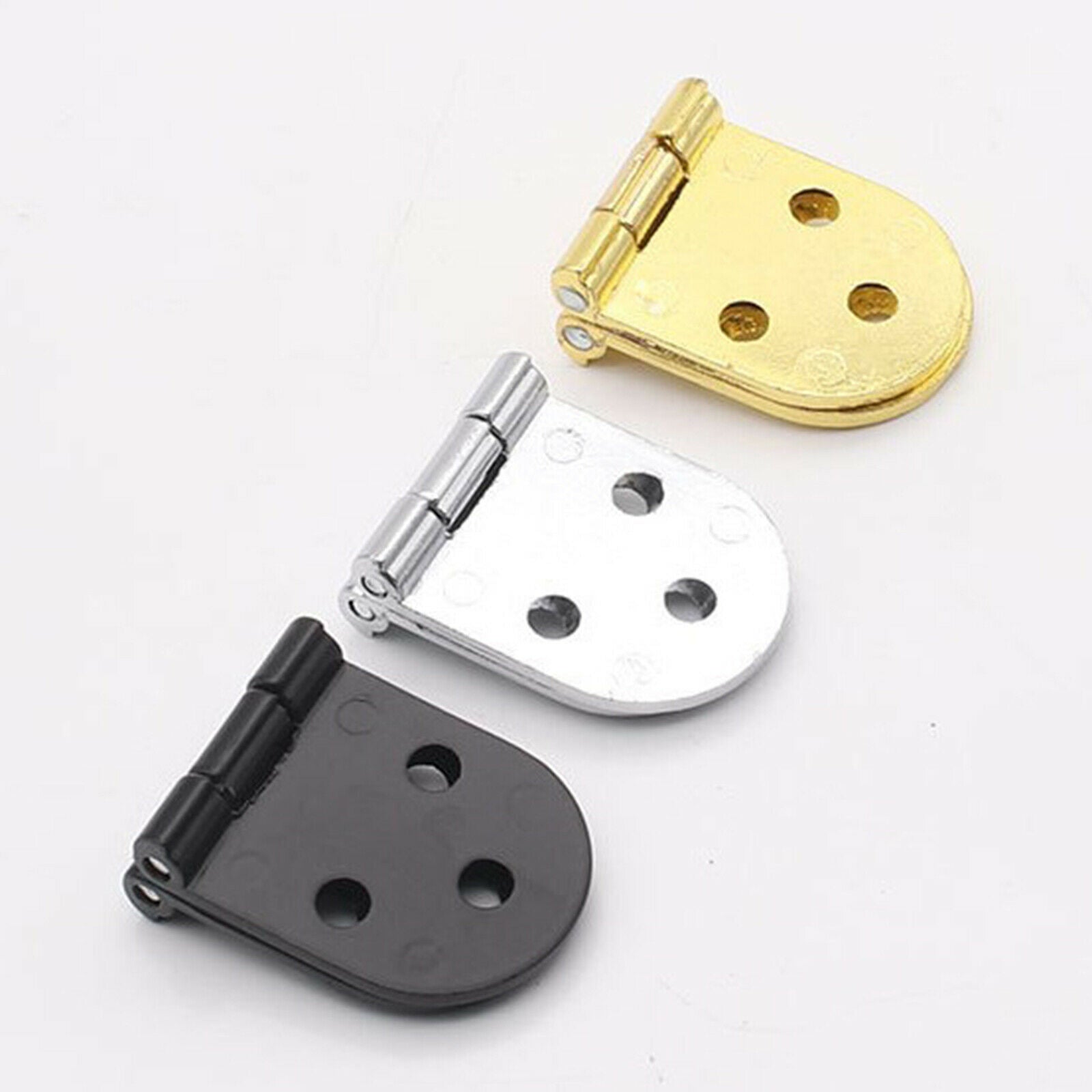 8Pcs Stainless Steel Folding Flip Hinge for Cabinets Sturdy Professional