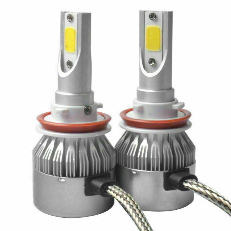 Headlight Kit 2x White High Power  200W 20000LM 6500K H11 Low Beam Bulbs