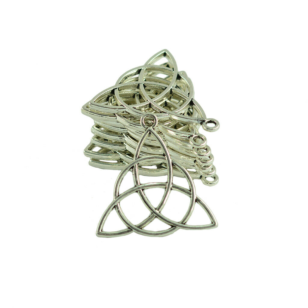 30x DIY Charming Pendant Accessories For DIY Jewelry Shape Celtic Triangle Knot