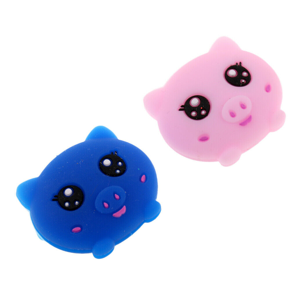 2 Pcs Tennis Racquet Vibration Dampener Shock Absorber - 2 Pig Pattern
