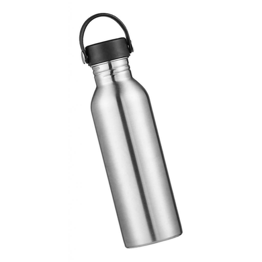 Stainless Steel Sports Water Bottle Cycling Hiking Flask PP Lid 750ML