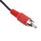 3.5mm Female Aux   to 2 Male RCA Plug Aux Adapter Cord Cable For Headphone