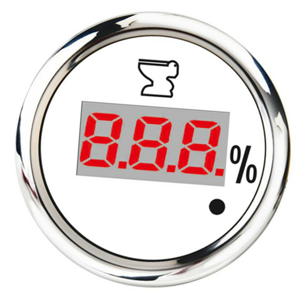 Yacht Ship Parts Marine Instrument Digital Display Sewage Meter-52mm