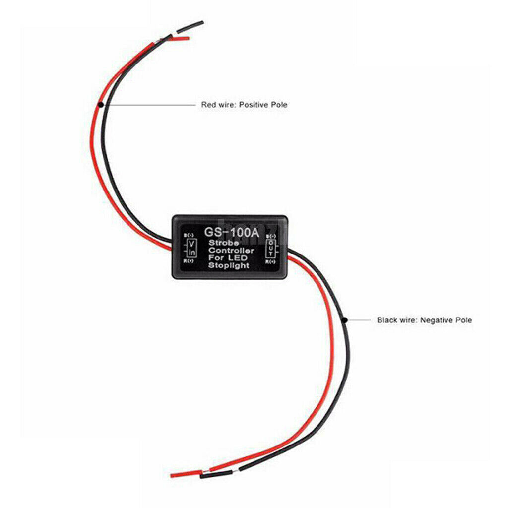 Motorcycle Car 12V 100A Brake LED Flash Flasher Light Flashing Controller