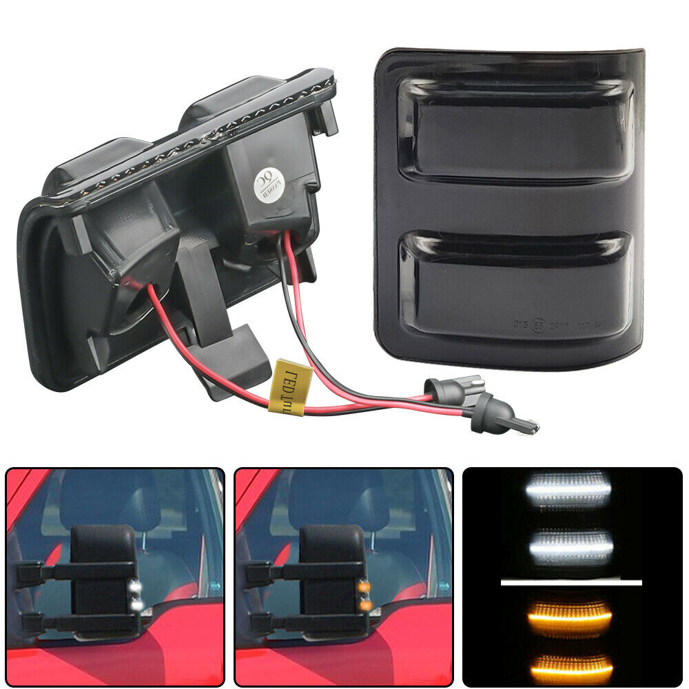 LED Side Mirror Marker Light Lamps For 08-16 Ford F250 F350 F450 Super Duty