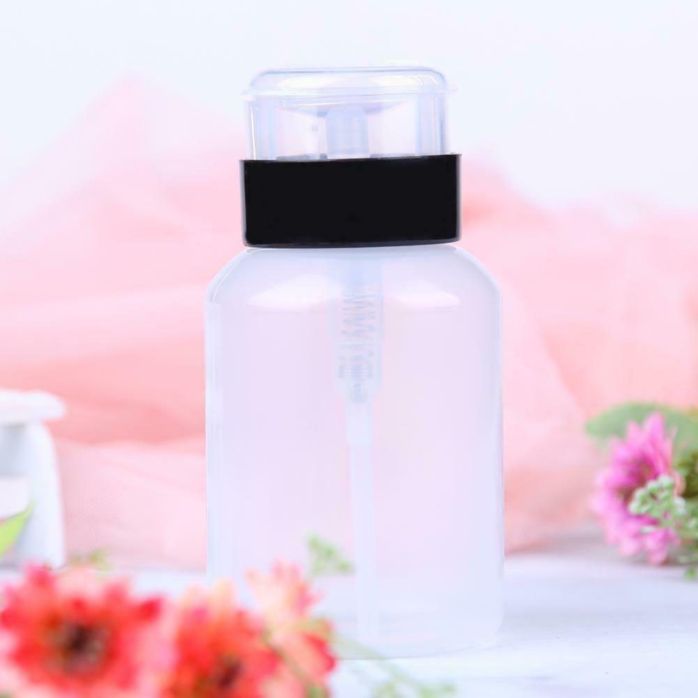 220ml High-Capacity Empty Pump Refillable Nail Polish Remover Bottles Tools @