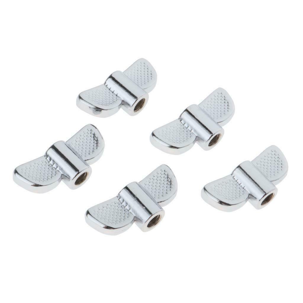 5Pieces Wing Nut M8 for Practice Stage Performance Percussion Instrument