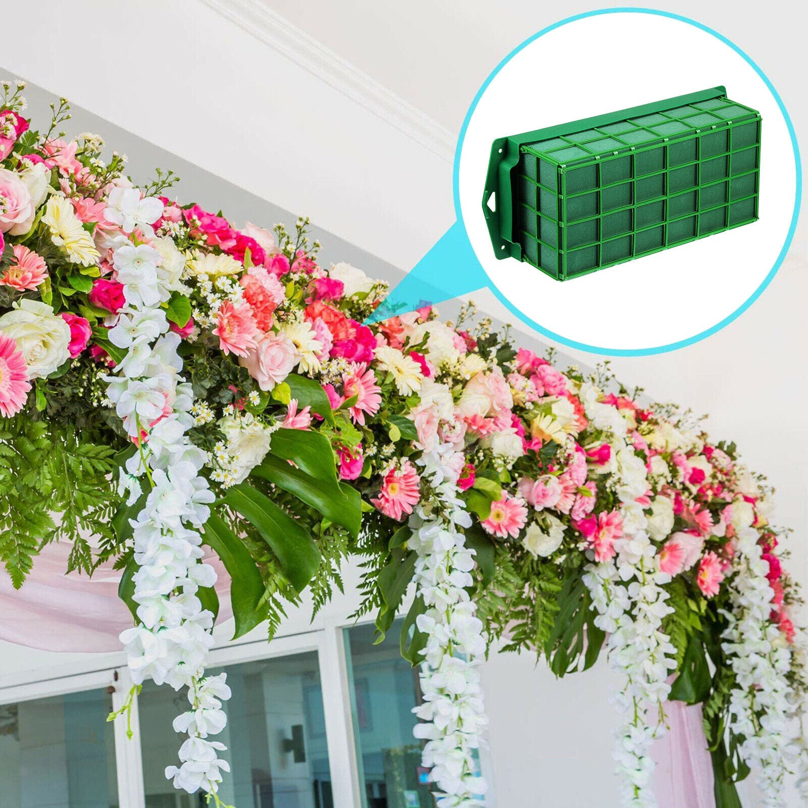 2X Floral Foam Brick Florist Dry/Fresh Plants Foams Base DIY Party Garden Craft