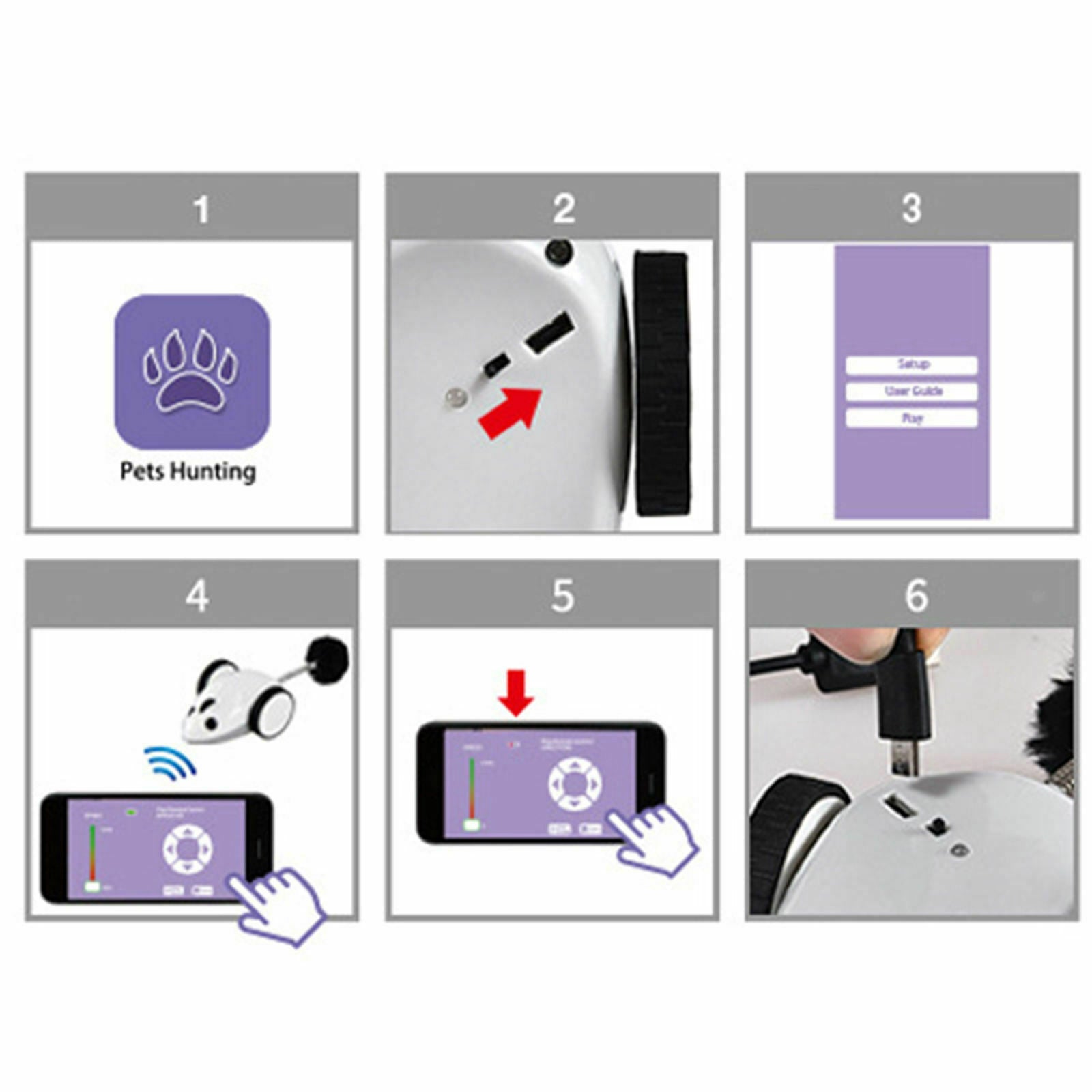 Cat Toys Moving Mouse Remote Control Simulation Interactive Cat Toys for