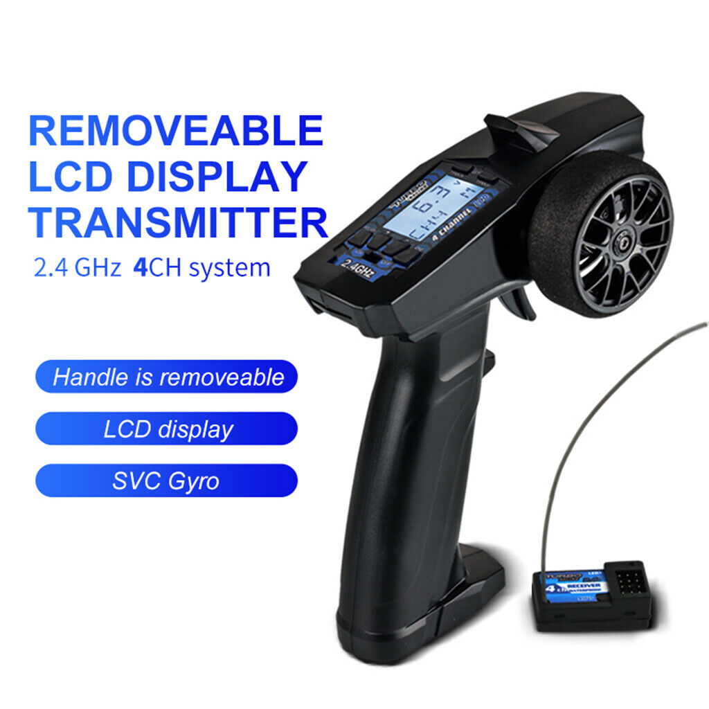 RC Transmitter for Kids Adults Boat Crawler Truck Buggy Waterproof Portable