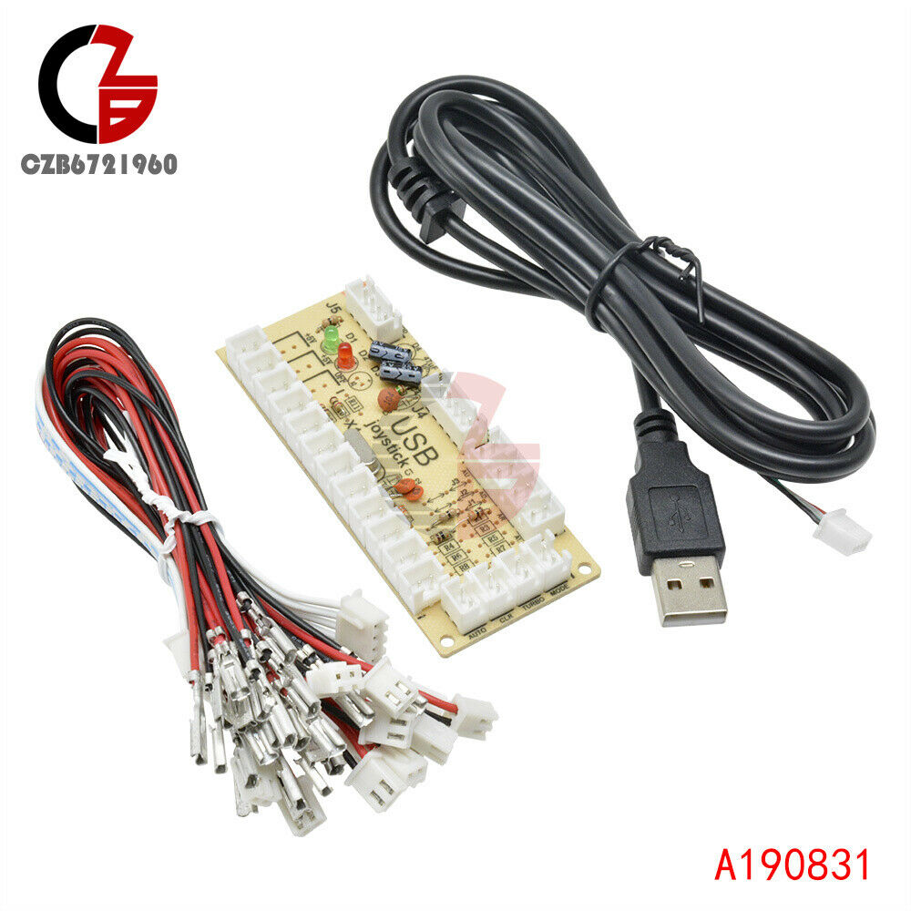 Zero Delay Arcade USB Encoder PC to Joystick Button For MAME Fight Stick Control
