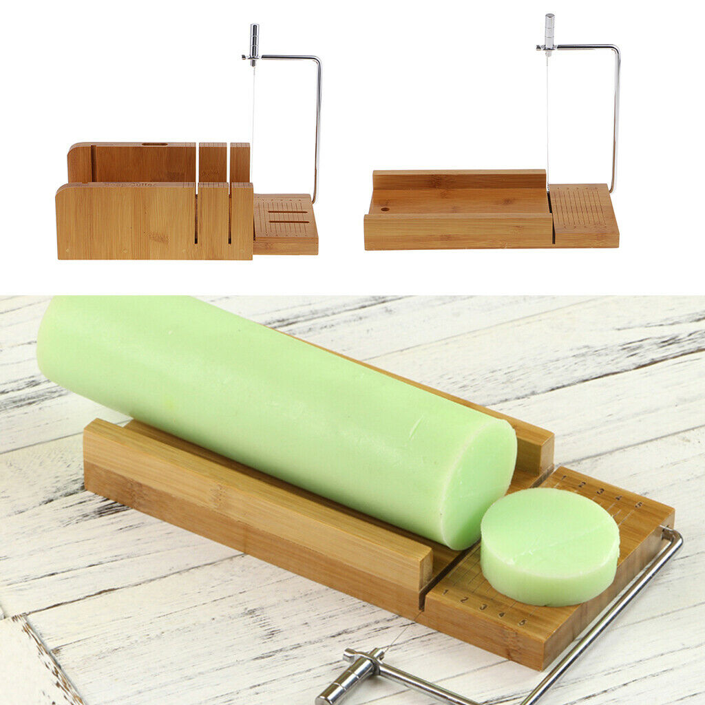 Soap Candle Making Loaf Mold with Box and Stainless Steel Wire Cutter Slicer