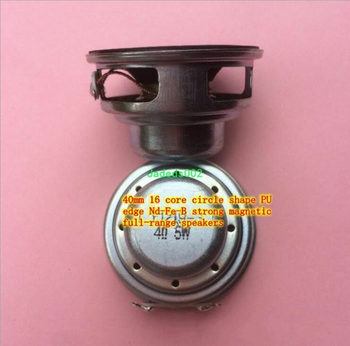 2pcs 40mm 4ohm 4Ω 5W Full-range speaker loudspeaker Round Home Audio part DIY
