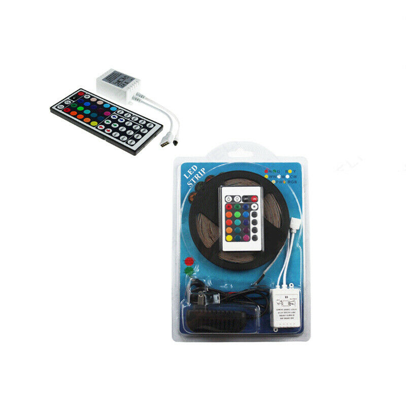 5M 300LED Strip Light SMD 3528 RGB/White Flexible + Remote Control +Power Supply