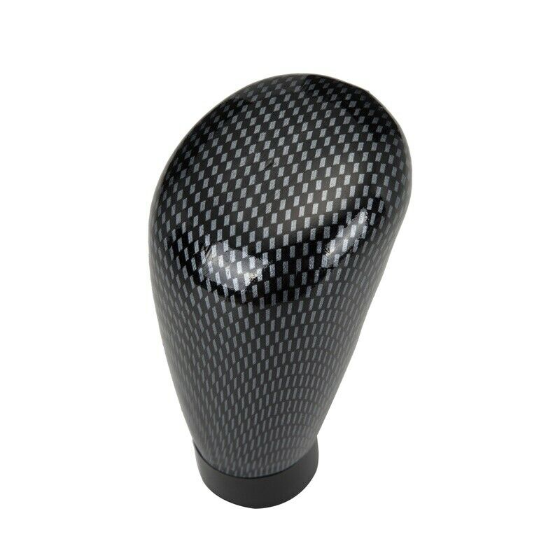 Carbon Fiber Style Universal ABS Manual Gear Shift Knob Shifter Lever Head new