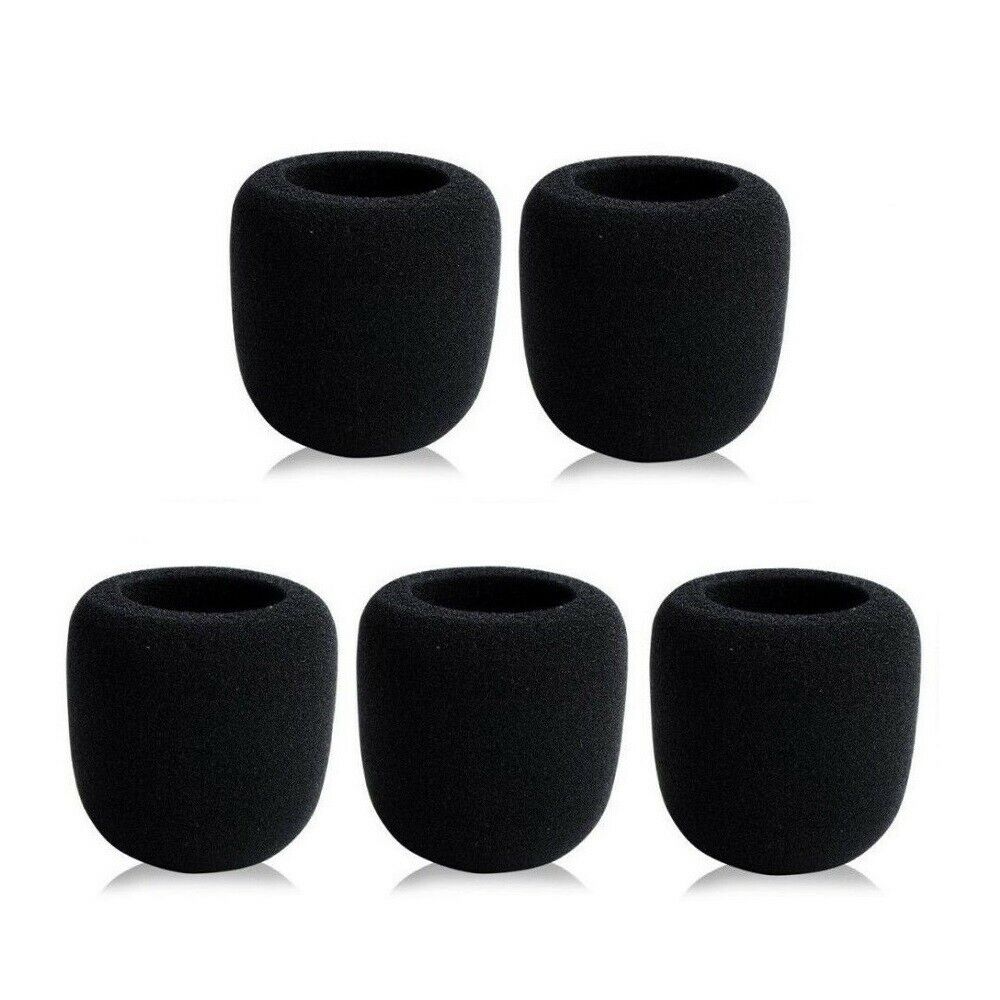 SM48 Microphone Windscreen Black Foam Ball-Type Sponge  For Shure Wireless Mikes