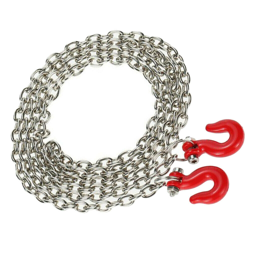 2x hook chain trailer coupling chain hook for 1:10 Axial Scx10 D90 RC Car