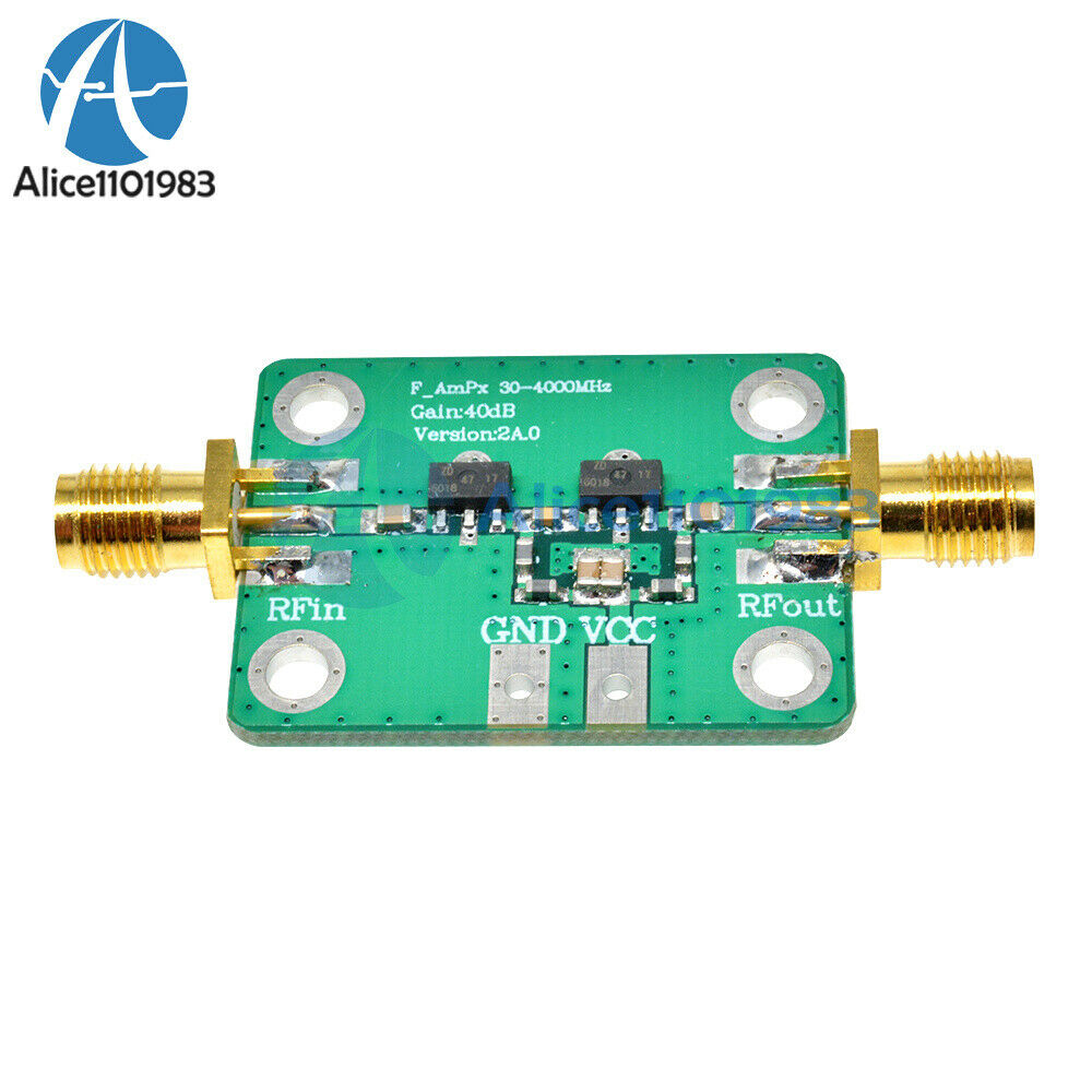 For FM HF VHF/UHF 30-4000MHz 4GHz 40dB Gain 50Ω Broadband RF Amplifier Module