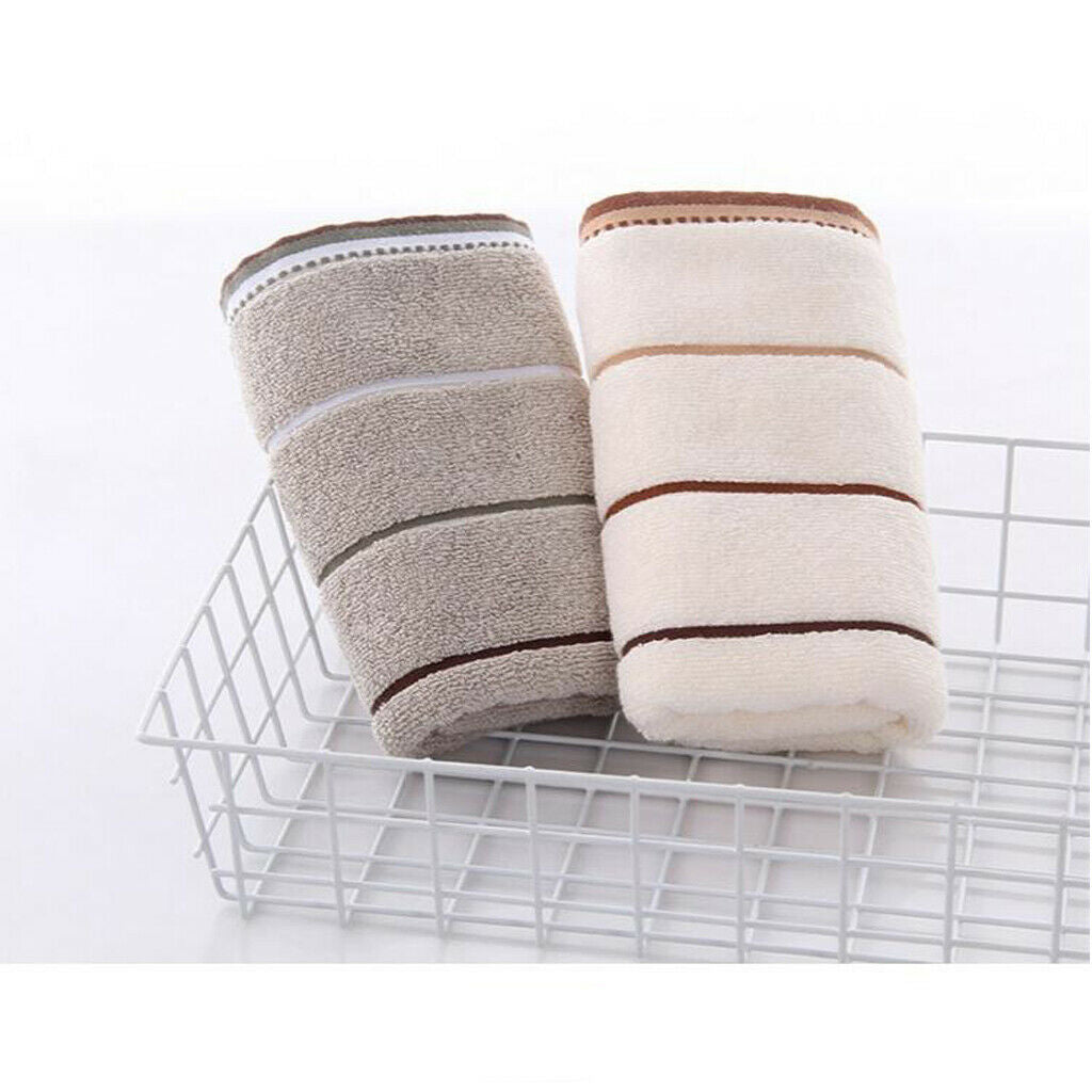 Set of 2 Thicken 100% Cotton Towels Hand Face Hair Spa Washcloths Couple 13x29''