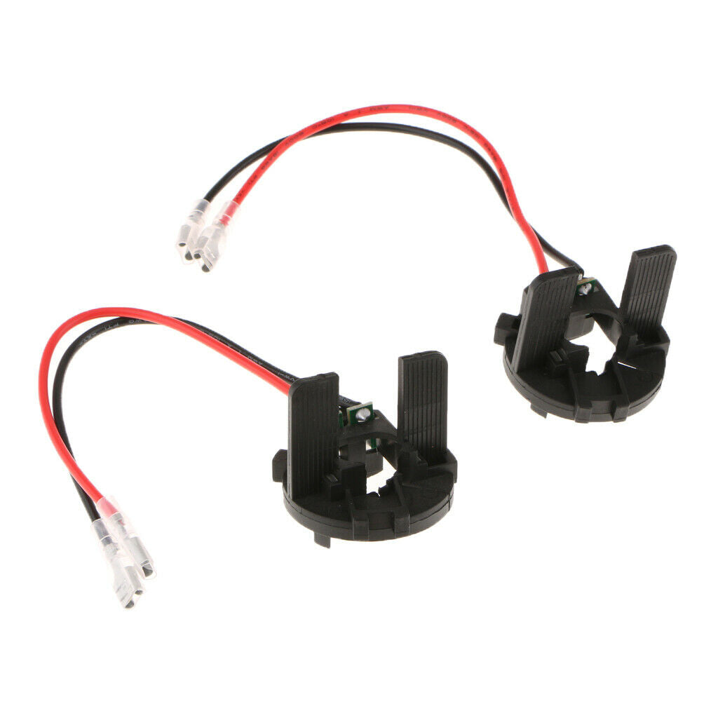 2pcs H7 Headlight Socket HID Lamp Base Clip Adapter for  Golf MK6 MK7