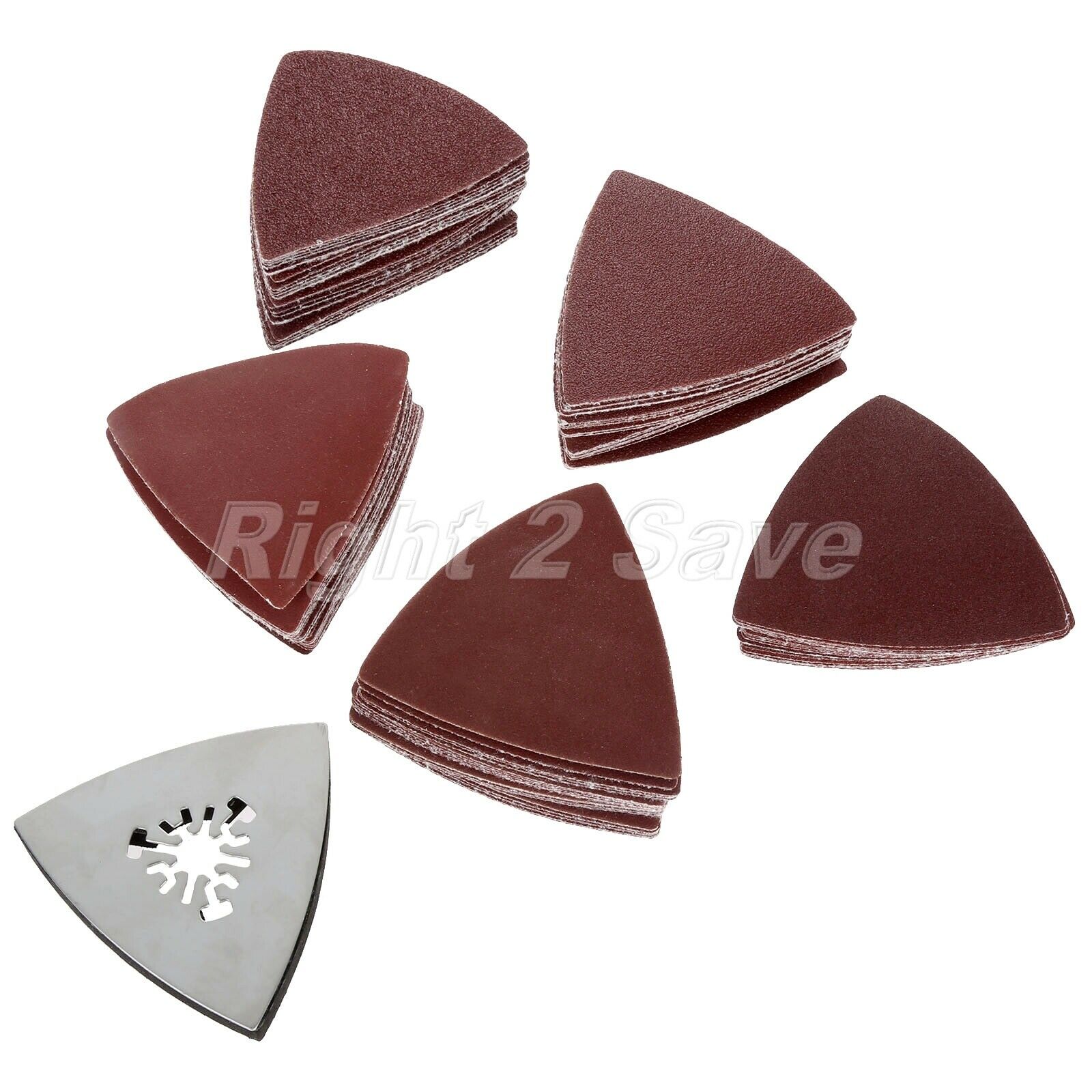 New 100pcs Sanding Paper & Triangular Sanding Pad Oscillating Tool Accessories