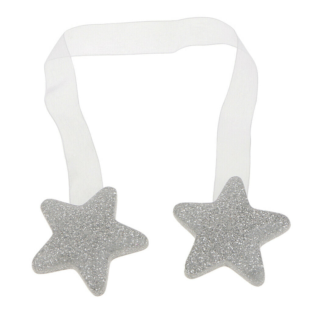 4x American European Style Star Curtain Tiebacks Holdbacks Tiers Brace Clips