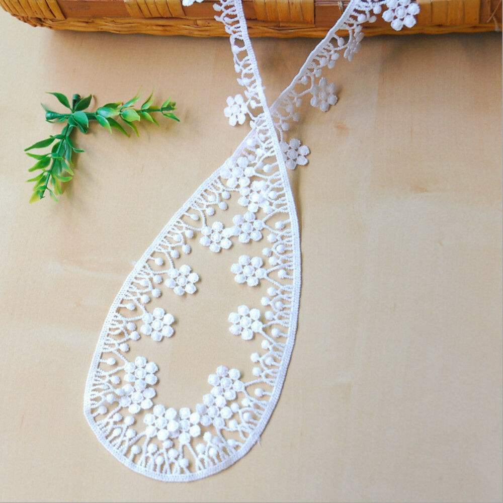 6 Yards embroidery Flowers Lace Decorative Wedding dress clothing accesories