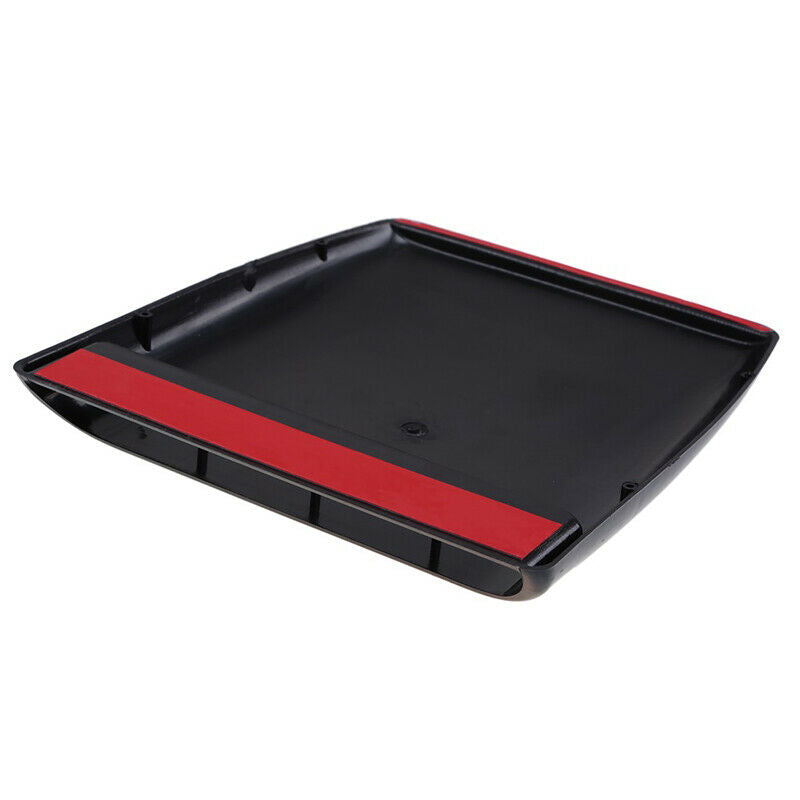 Black Air Flow Intake Hood Decorative Scoop Vent Bonnet Cover For Universal Car