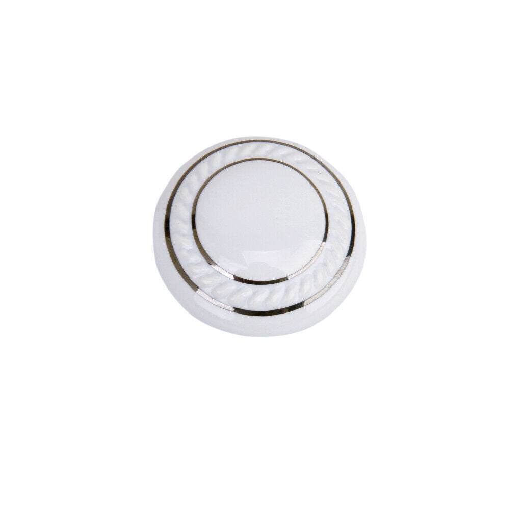2pcs Dia. 36mm Ceramic Door Knob Wardrobe Cabinet