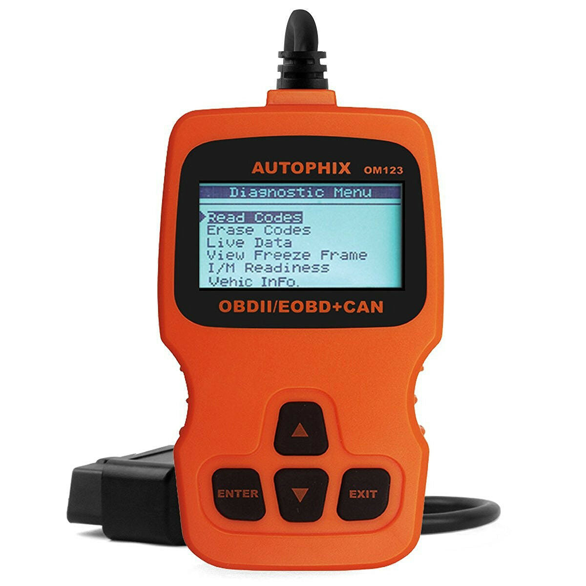 Newest OM123 EOBD OBD2 OBDII Car Scanner Code Reader Auto Engine Diagnostic Tool