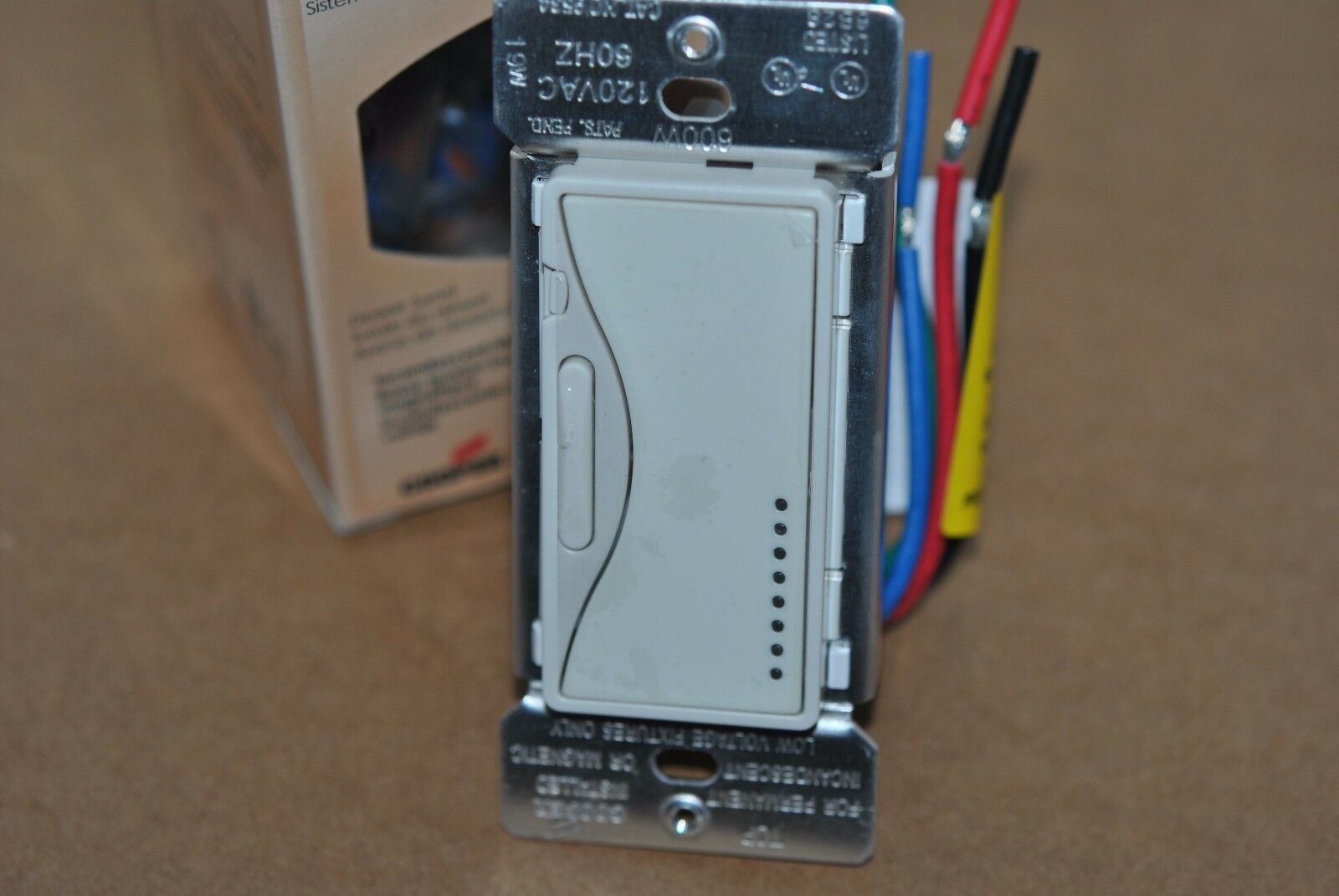 1pcs-COOPER 9534DS ASPIRE 600W 120VAC Smart Dimmer Master Switch-Desert Sand