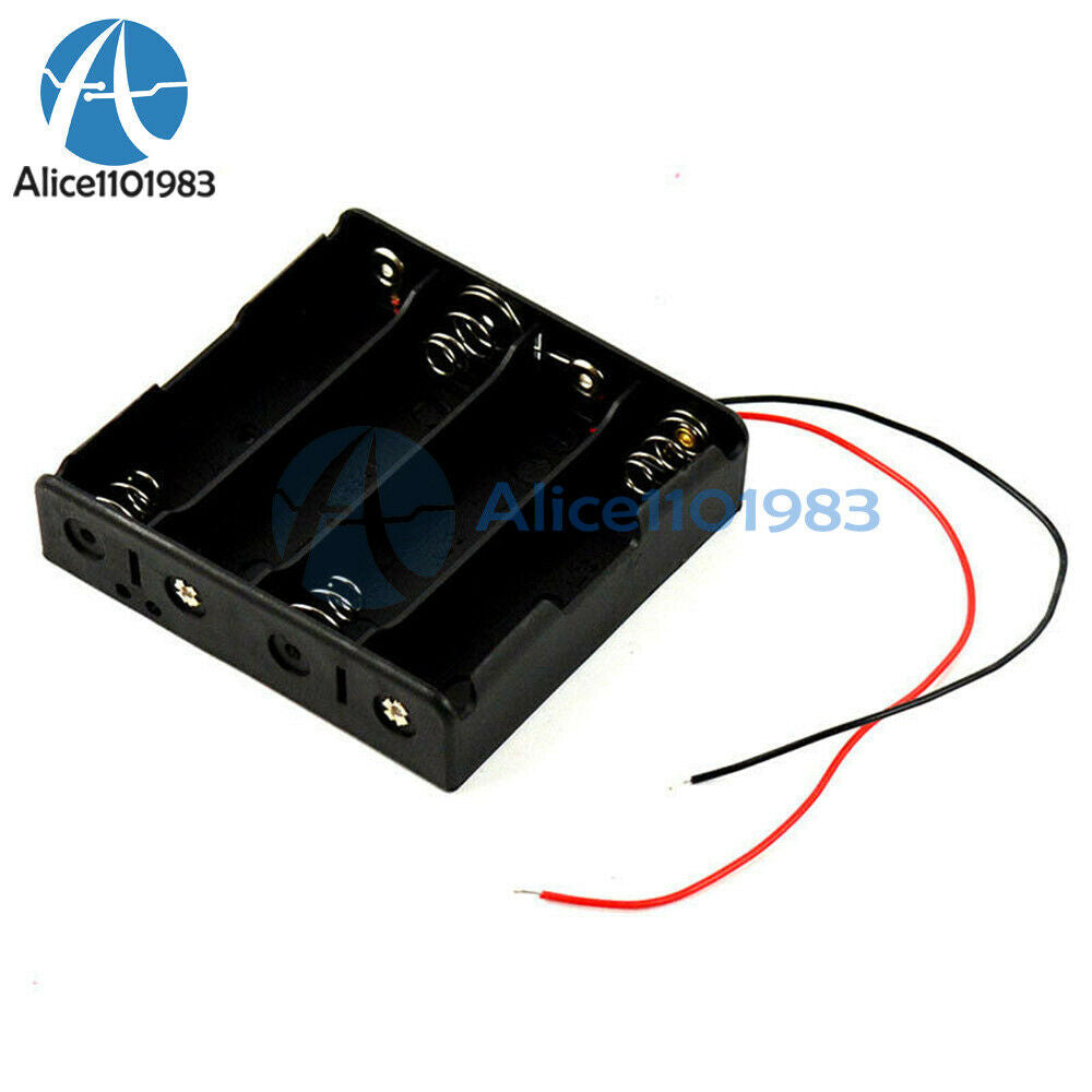 Battery Holder Box Case DIY For Battery Packs with Wire For 4x 18650 Cells Cases