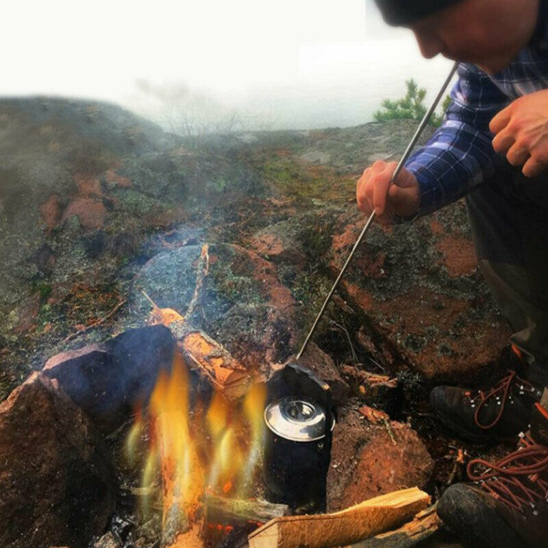 Outdoor Cooking Blow Fire Tube Portable Camping Tools Portable Fire Start.l8