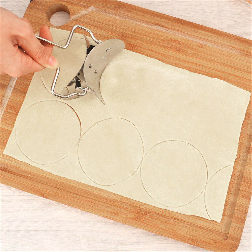 Stainless Steel WraperDough PresserCutter Dumpling Pie Mould Maker Pastry .l8