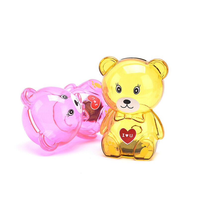 Cartoon Bear Money Boxes Kid Student Piggy Bank Transparent style Saving .l8