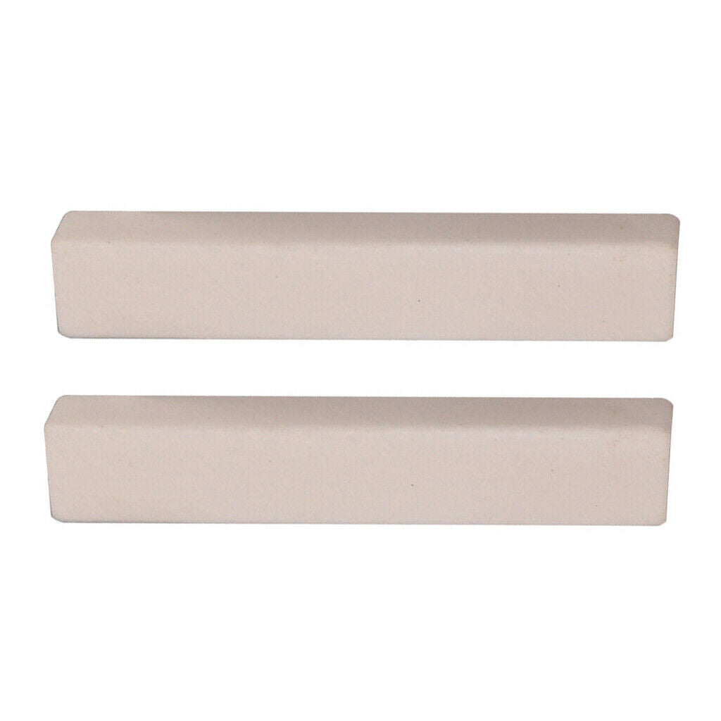 2 Pack Bone Blank Nut 52x6x9mm for Bass Banjo String Instrument Accessories