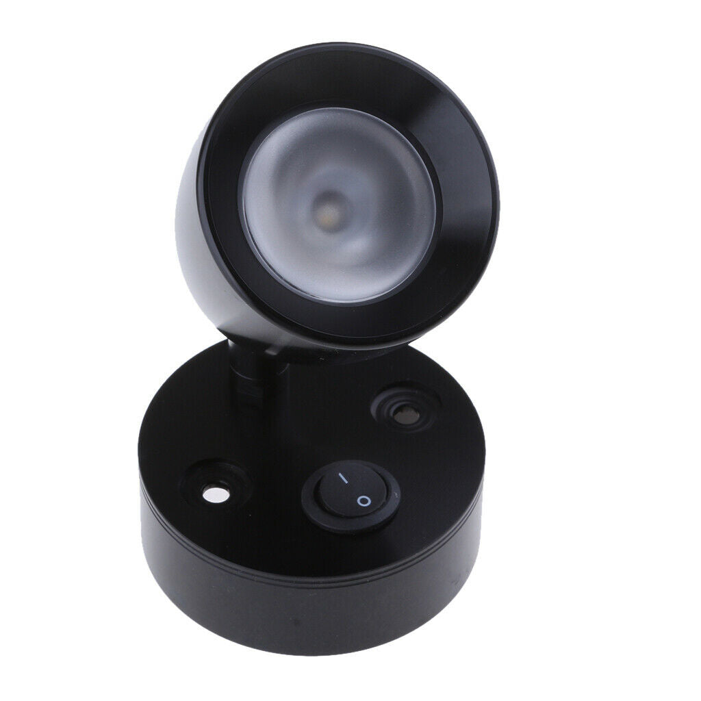 2 Pieces 12V 3W Boat LED Spotlight Interior Reading Light Wall Lamp, 3000K Warm