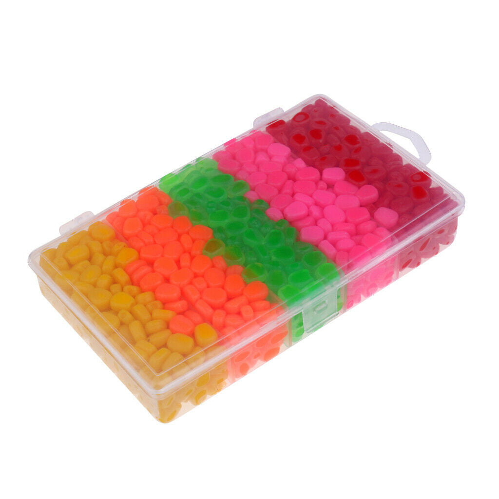 1000pcs Soft Artificial   up Sweet Corn Bait for Carp Fishing Colorful