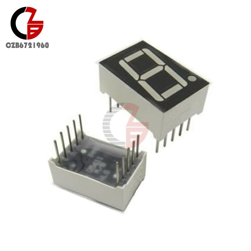 5PCS 0.56" 7 Segment Blue LED Display 1 Digit Common Anode