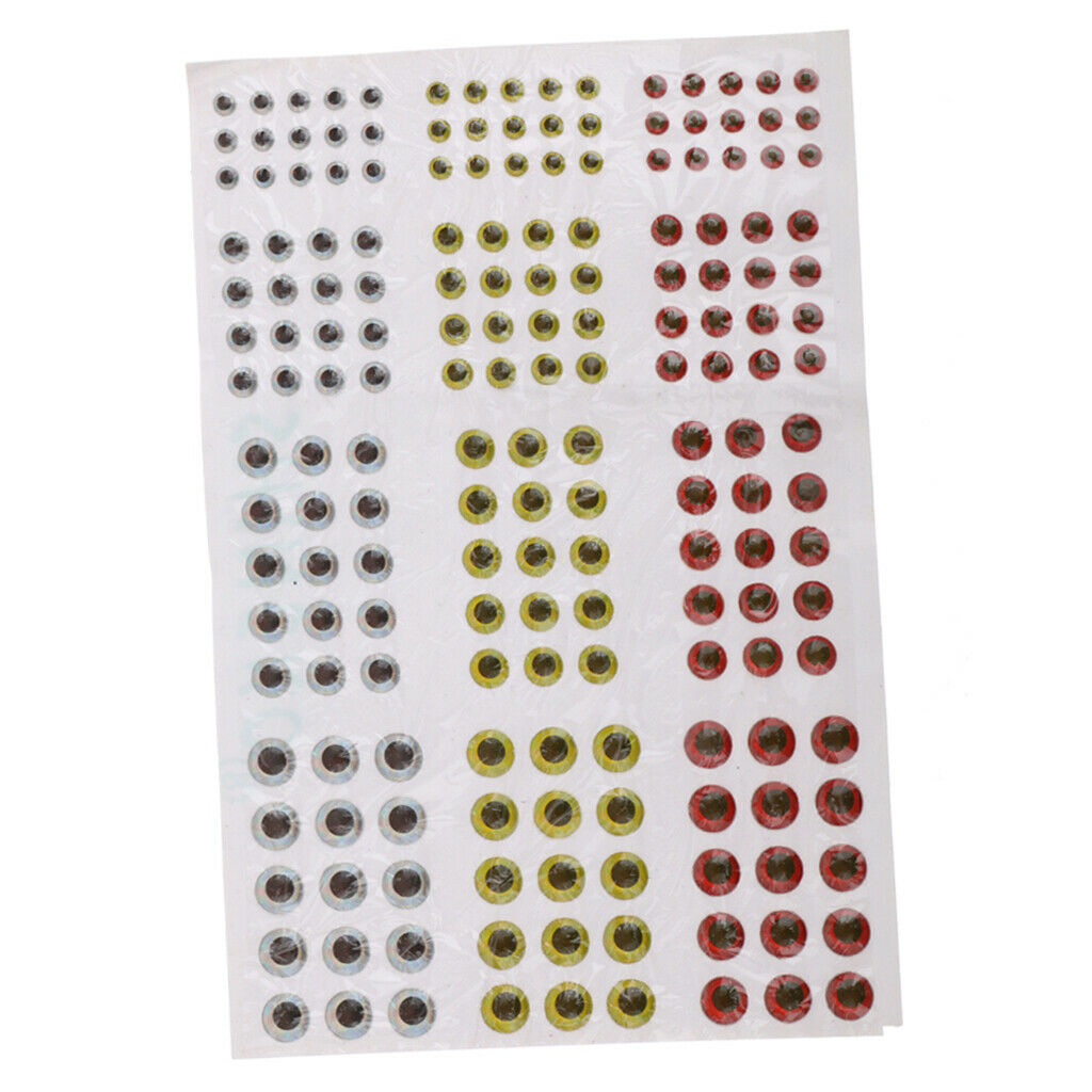 Fishing Lure Outer Scale Holographic Tape 2D DIY Fish Eyes Adhesive 3 Colors