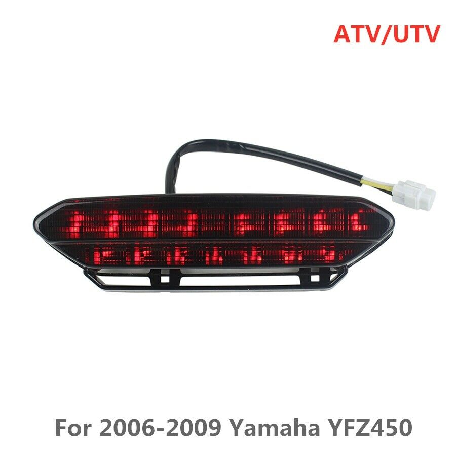 LED Tail Light Assembly ATV UTV Smoke Lens For 2006-2009 Yamaha YFZ450 Rear Lamp