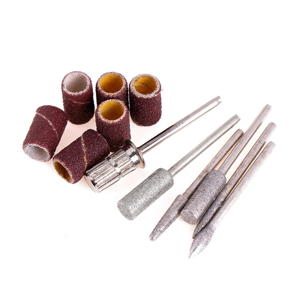 Nail Electric Drill Bits Sanding Bands File Set Filing Pedicure Manicure E N NC